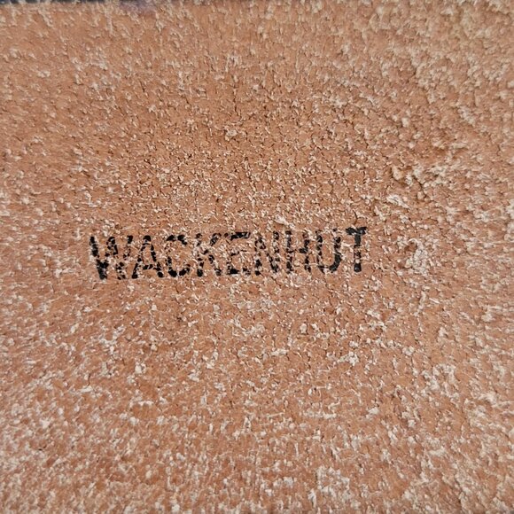 VTG Wackenhut Top Grain Cowhide Genuine Leather Belt with Large Buckle USA 38 - Picture 10 of 14